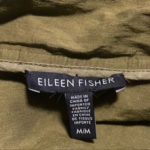 Eileen Fisher Army Green Sparkle Jacket